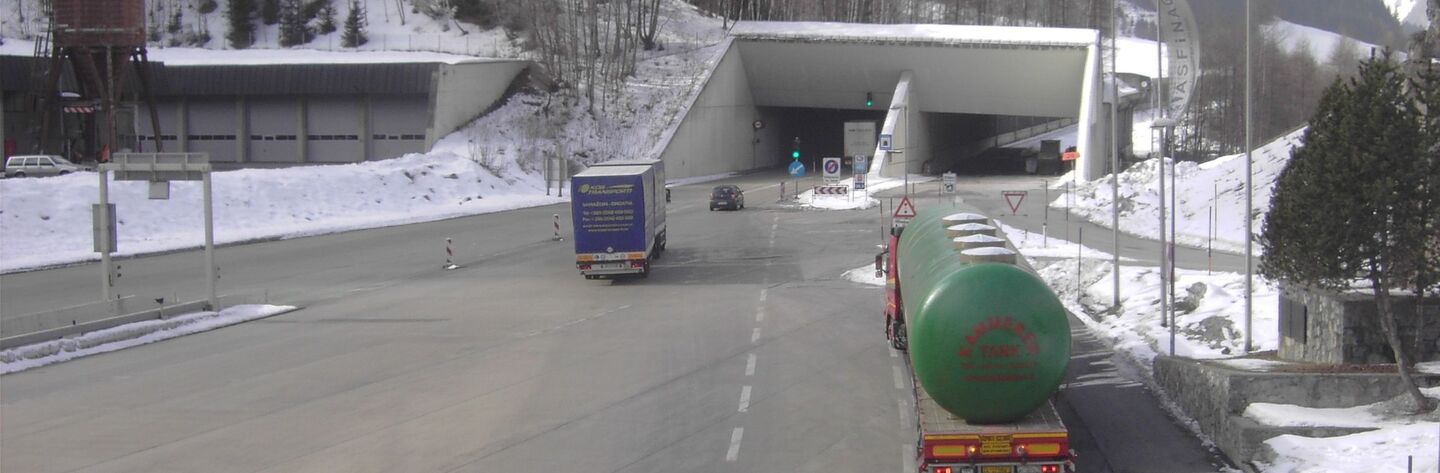 Ansicht Portal Arlbergtunnel