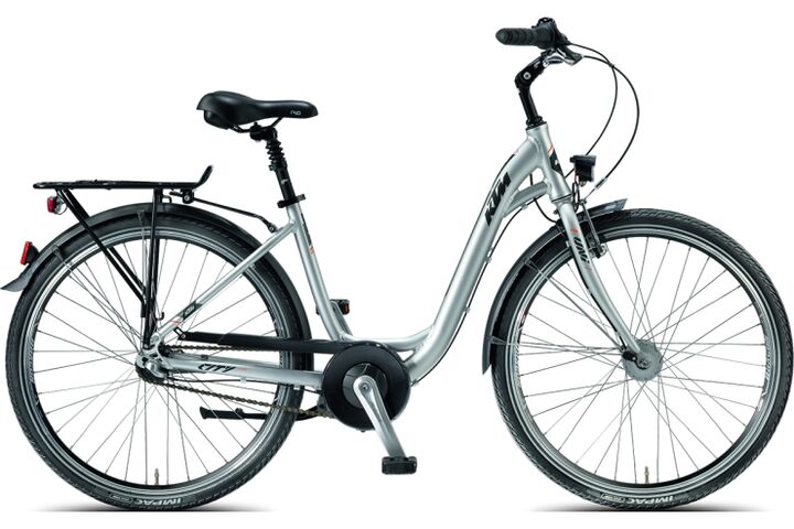 KTM City-Bike vor weißem Hintergrund.