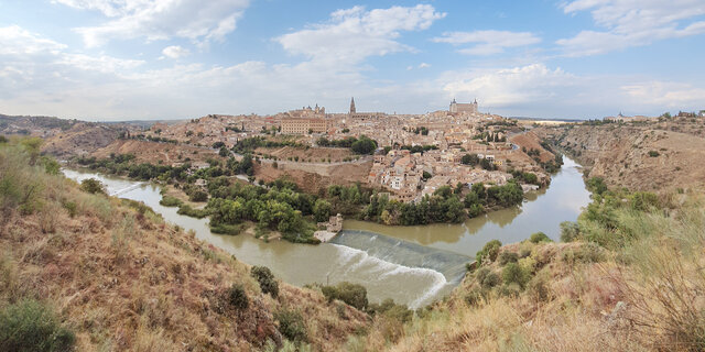 Panoramaaufnahme von Toledo