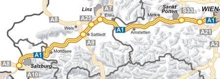 ÖAMTC: Verkehrsservice - West Autobahn (A 1) Übersicht